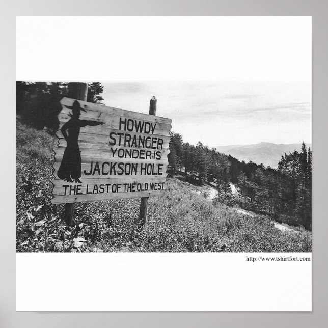 Affiches Vintage Jackson Hole (Devant)