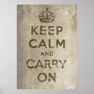 Affiches Vintage Keep Calm And Carry On