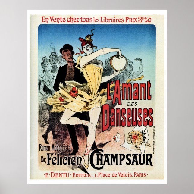 Affiches Vintage L'amoureux de Ballerinas livre publicité (Devant)