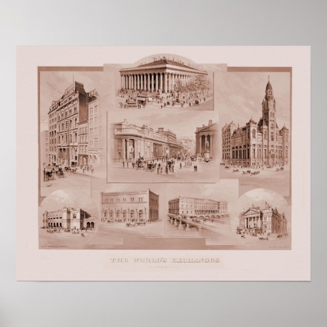 Affiches Vintage les échanges mondiaux (Devant)