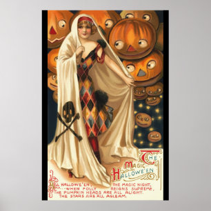 Affiches Vintage L'Halloween magique