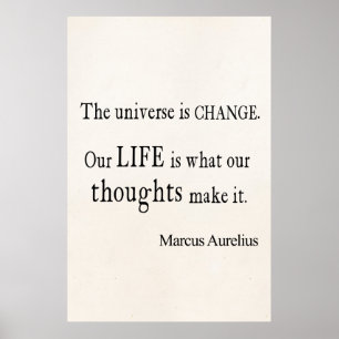 Affiches Vintage Marcus Aurelius Universe Changer la soumis