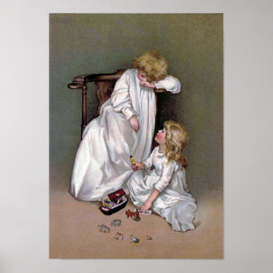 Affiches vintage "Mettre de côté les jouets"