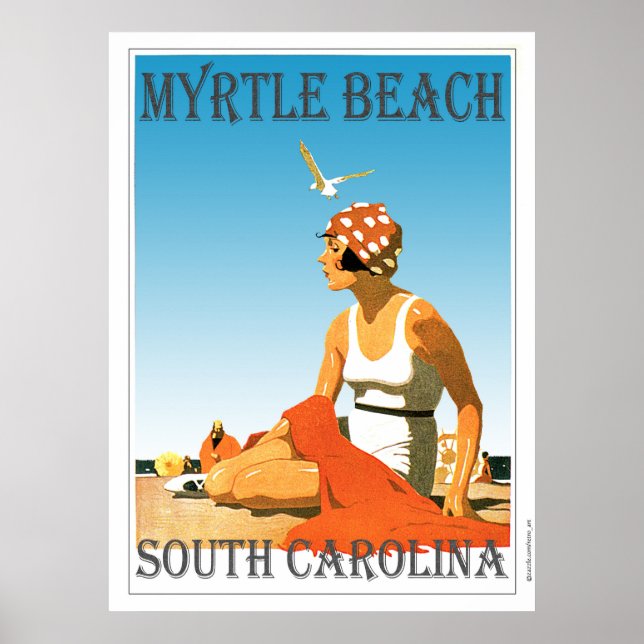 Affiches Vintage Myrtle Beach (Devant)