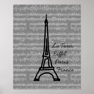 Affiches vintage Paris Tour Eiffel