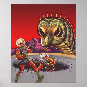 Affiches Vintage Science Fiction Giant Centipede Insect War