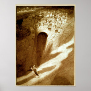 Affiches Vintage Sidney Sime La ville jamais