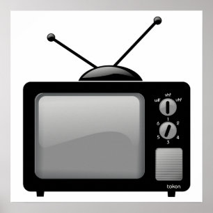 Affiches Vintage télévision ancienne