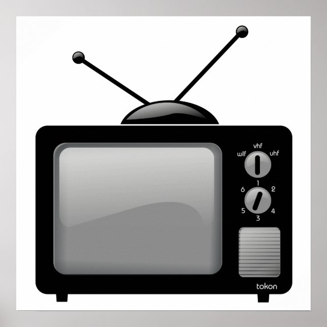 Affiches Vintage télévision ancienne (Devant)