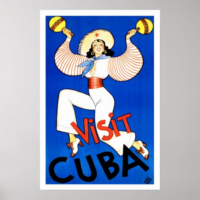 Affiches Vintage travel, Cuba (Devant)