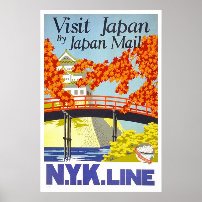 Affiches Vintage travel, Japon (Devant)