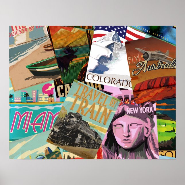 Affiches Vintage voyage (Devant)