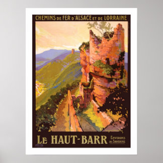 Affiches Vintage voyage Alsace France
