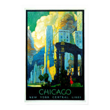 Vintage voyage de Chicago Illinois