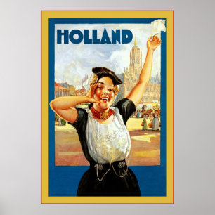 Affiches Vintage voyage de ~ de la Hollande