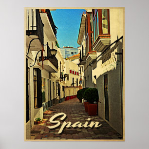 Affiches Vintage voyage de l'Espagne