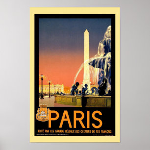 Affiches Vintage voyage de Paris