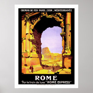 Affiches Vintage voyage de Rome