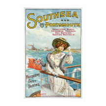 Vintage voyage de Southsea Portsmouth Angleterre