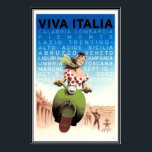 Affiches Vintage Voyage Italie -<br><div class="desc">L'Italie, officiellement la République italienne, est une république parlementaire unitaire en Europe du Sud. Au nord, elle borde la France, la Suisse, l'Autriche et la Slovénie le long des Alpes. Au sud, il se compose de l'ensemble de la péninsule italienne, la Sicile, la Sardaigne - les deux plus grandes îles...</div>