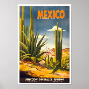 Affiches Vintage voyage mexicain