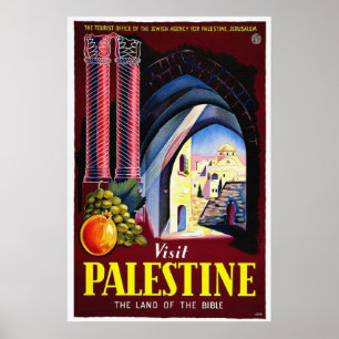 Affiches Vintage voyage - Palestine, Jérusalem