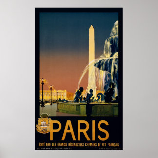 Affiches Vintage voyage - Paris France