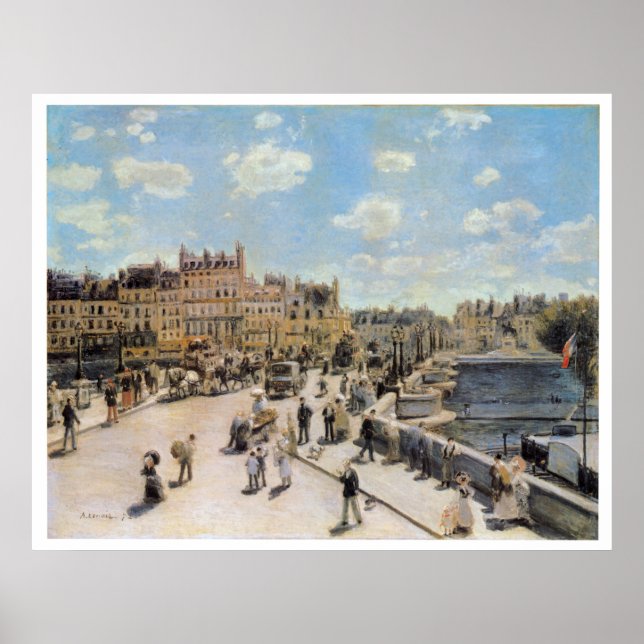 Affiches Vintage voyage Pont Neuf Paris (Devant)
