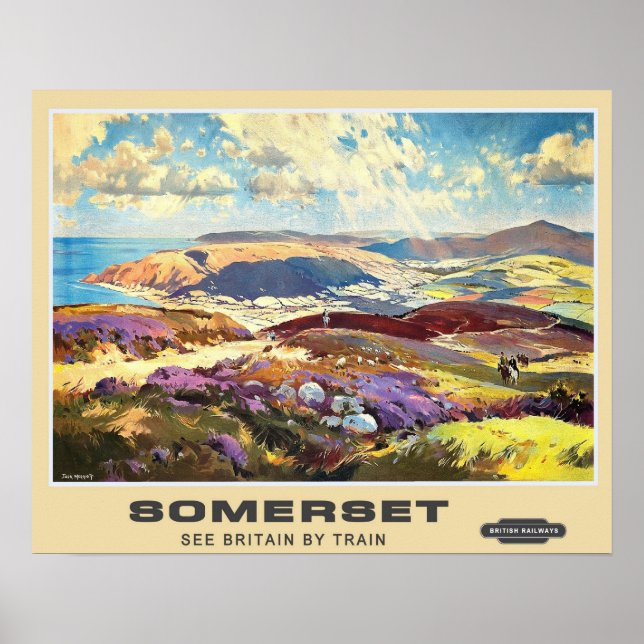 Affiches Vintage voyage, Somerset (Devant)