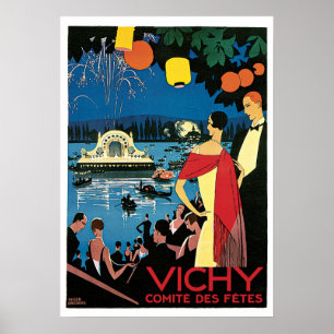 Affiches Vintage voyage, Vichy France