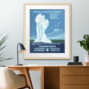 Affiches Vintage Yellowstone WPA Travel