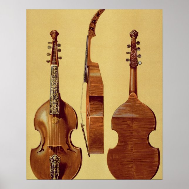 Affiches Viola d'Amore, 18ème siècle, de 'Musical Instrum (Devant)