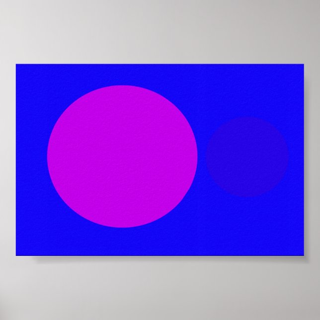 Affiches Violet bleu (Devant)