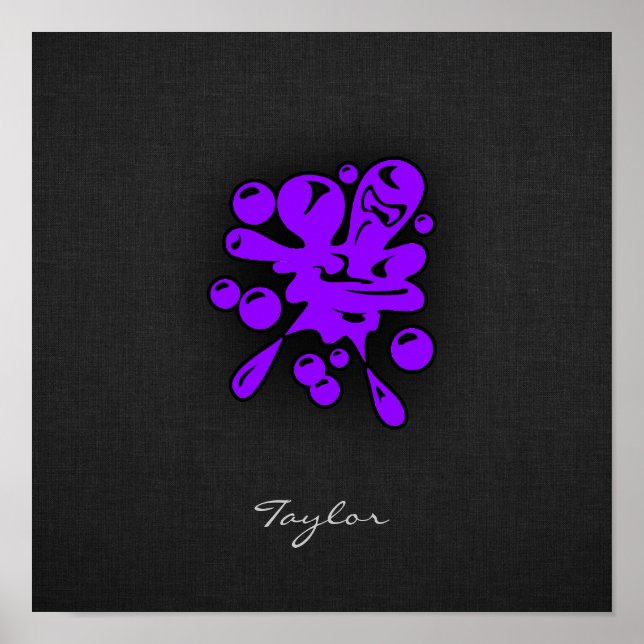 Affiches Violet Violet Paintball (Devant)