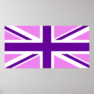 Affiches Violet violet Union Jack