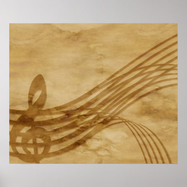 Affiches Violin key (Devant)