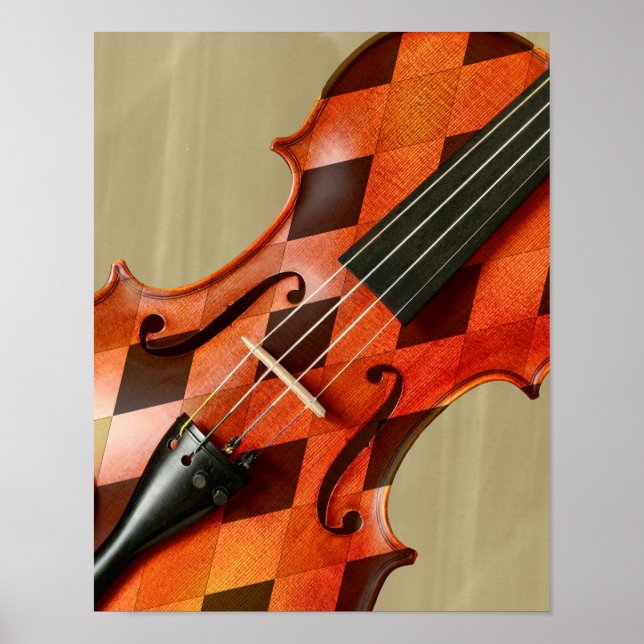 Affiches Violon arlequin (Devant)