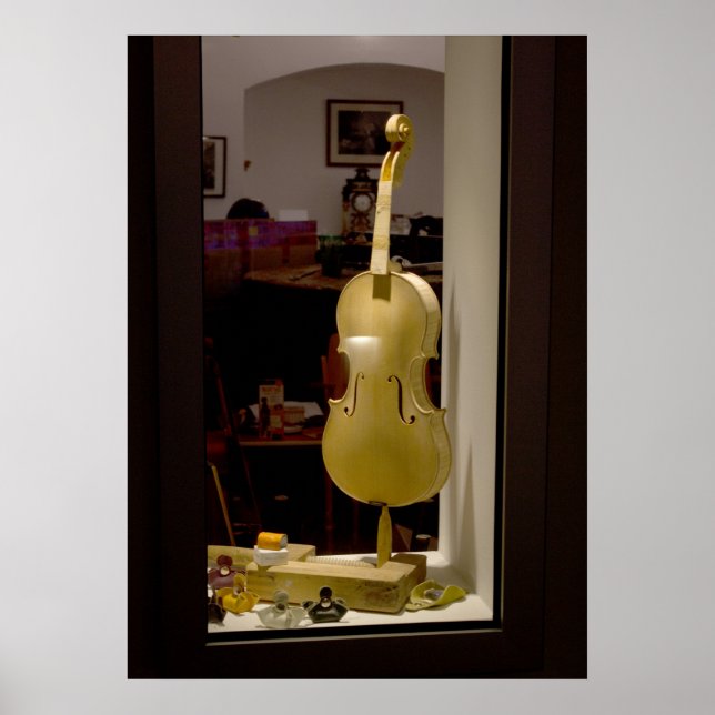 Affiches Violon Dans La Fenêtre Shopping (Devant)