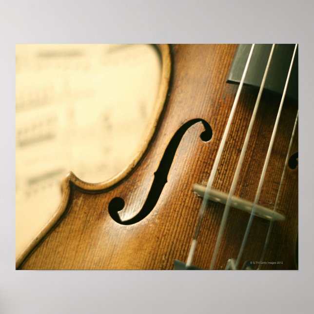 Affiches Violon détaillé (Devant)