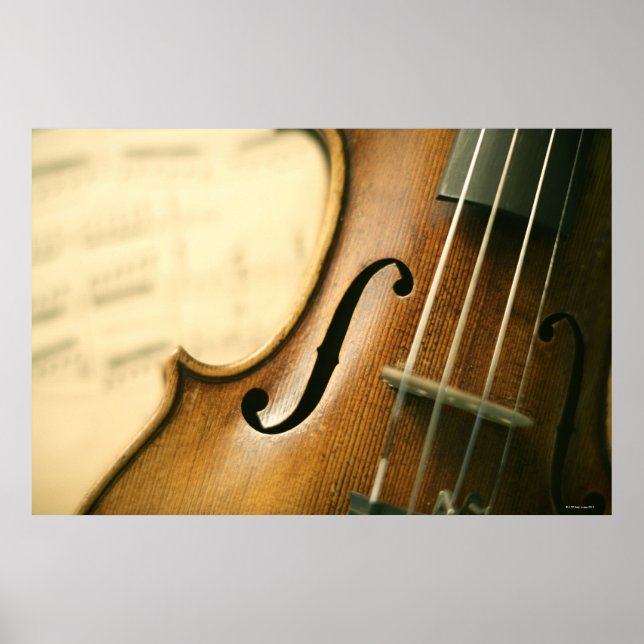 Affiches Violon détaillé (Devant)