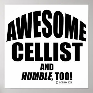 Affiches Violoncelliste impressionnant