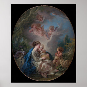 Affiches Virgin & Child with the Saint John the Baptist