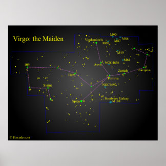Affiches Virgo la constellation de Maiden