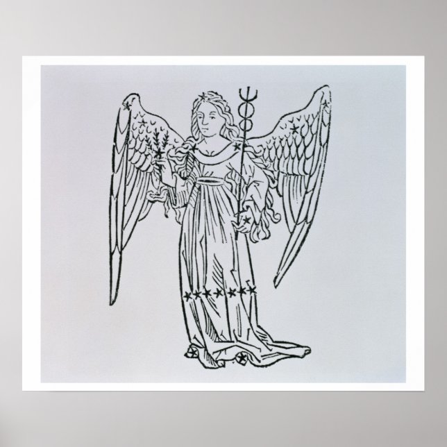 Affiches Virgo (la Vierge) une illustration du 'Poeti' (Devant)