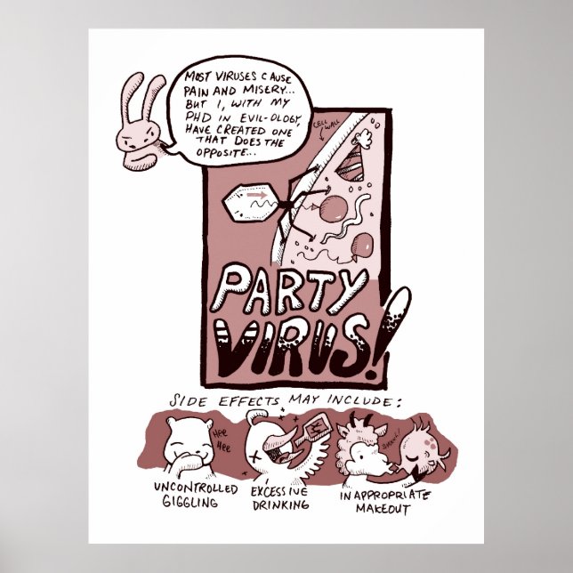 Affiches Virus de partie (Devant)