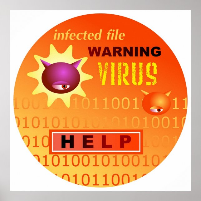 Affiches Virus informatique (Devant)