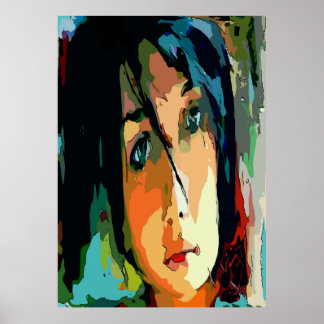 Affiches Visage Abstraite