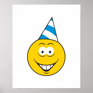 Affiches Visage Casquette d'anniversaire