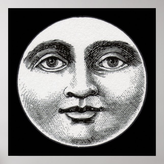 Affiches Visage de la lune (Devant)