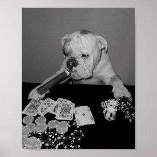 Affiches visage de poker